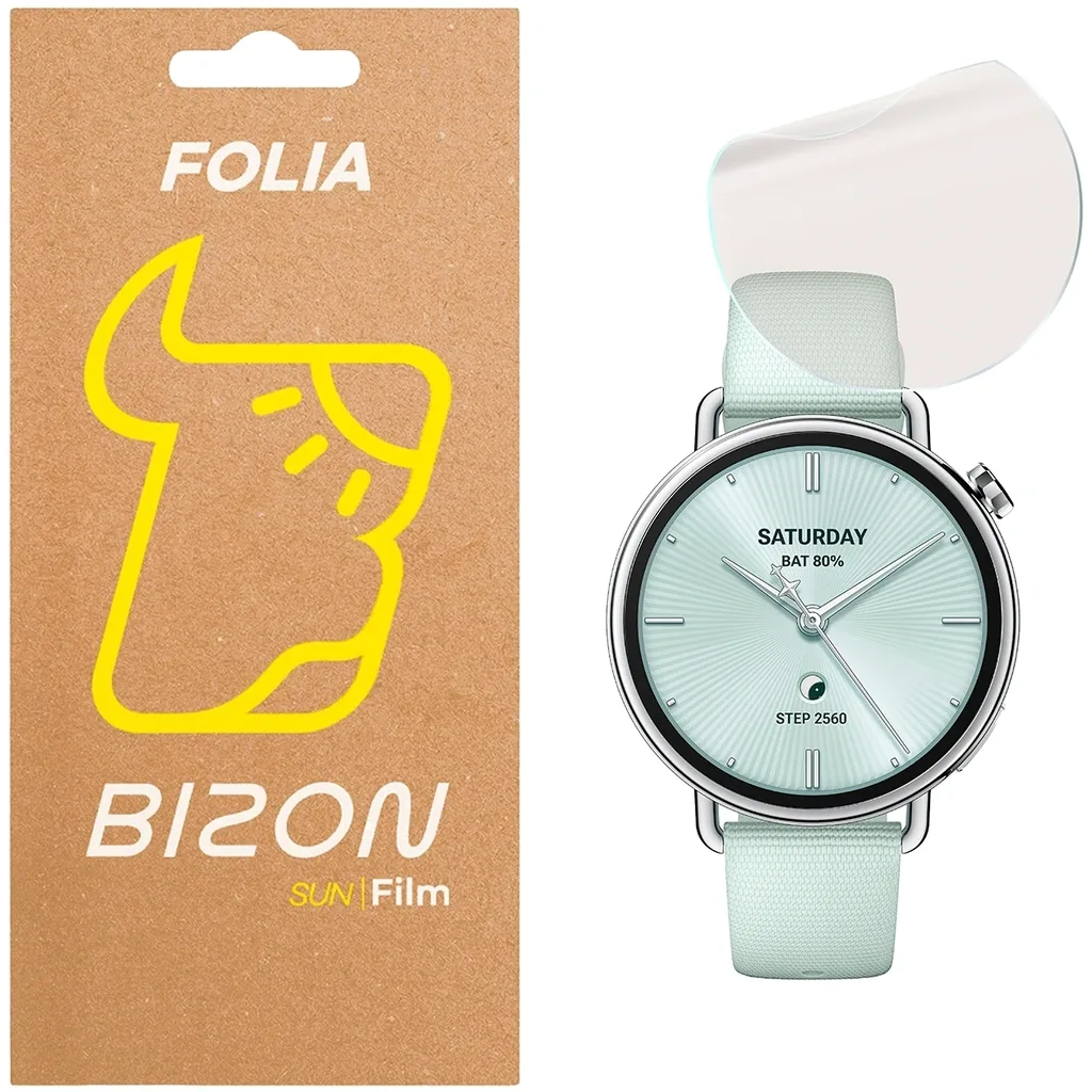 Ochranné sklo Bizon Glass Watch Film Sun Xiaomi Watch S4 41mm