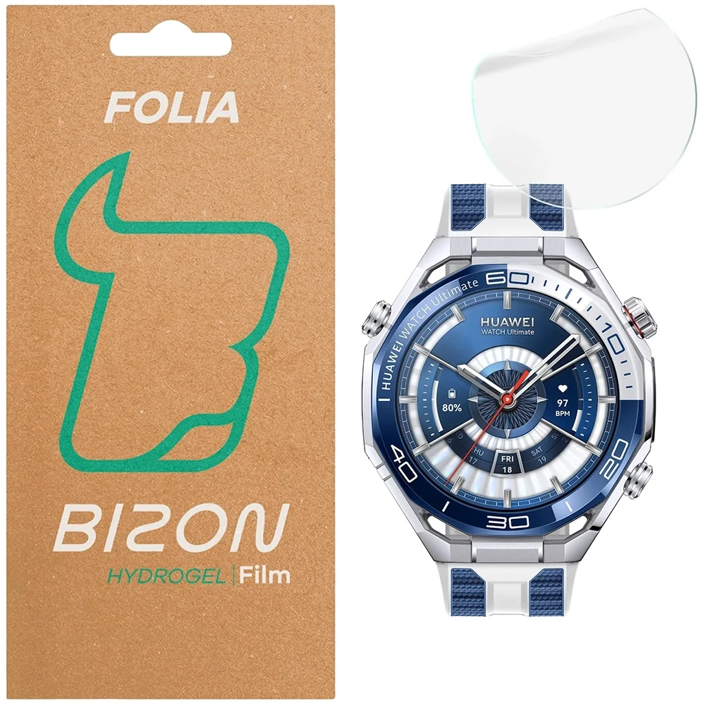 Ochranné sklo Bizon Glass Watch Hydrogel Huawei Watch Ultimate 2