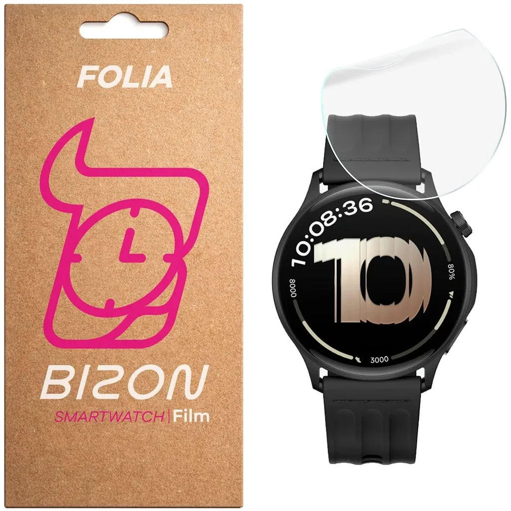 Ochranné sklo Bizon Glass Watch Hydrogel OnePlus Watch Lite 45mm / Oppo Watch S 45mm