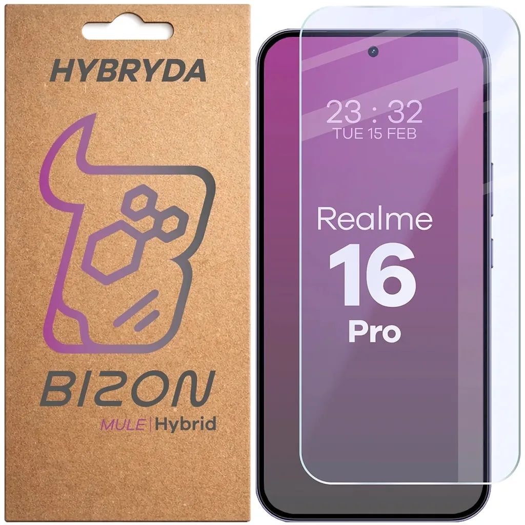 Ochranné sklo Bizon Hybrid Mule Realme 16 Pro 5G
