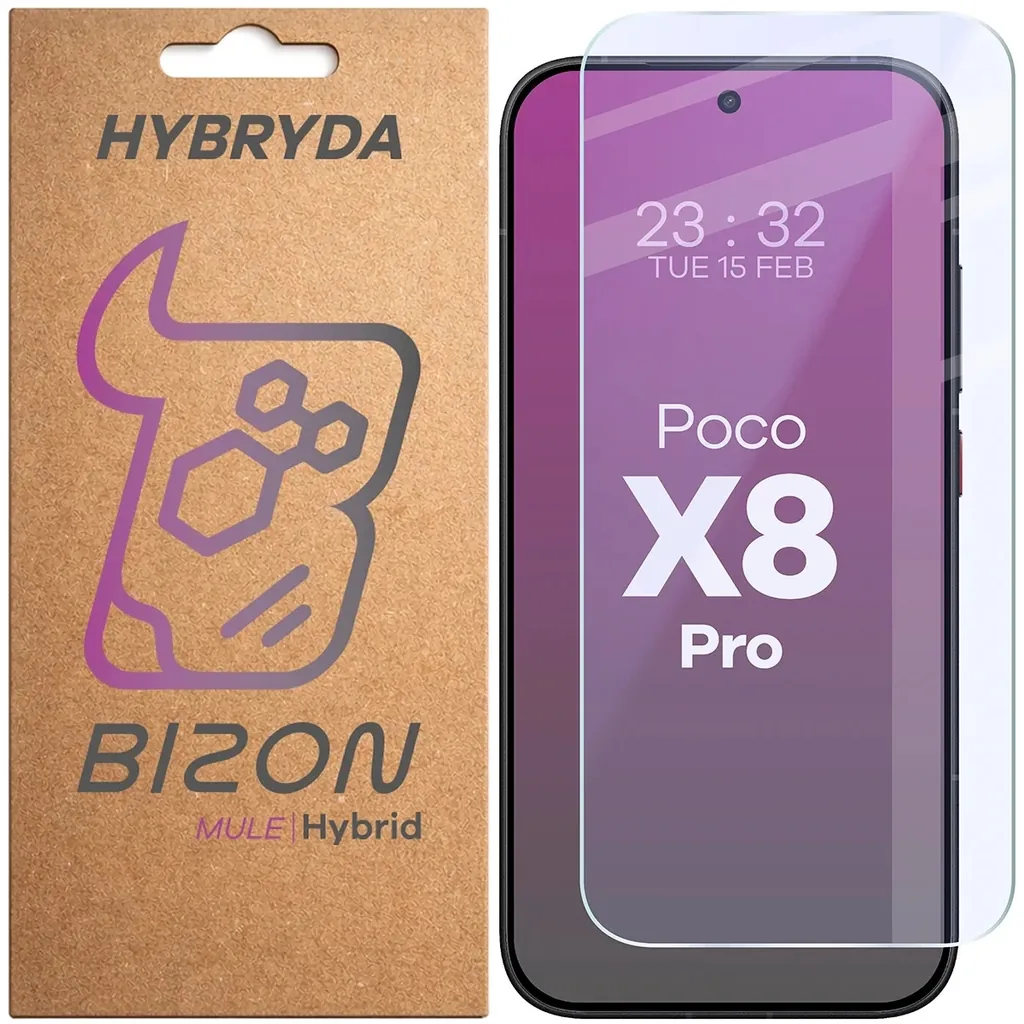 Ochranné sklo Bizon Hybrid Mule Xiaomi POCO X8 Pro