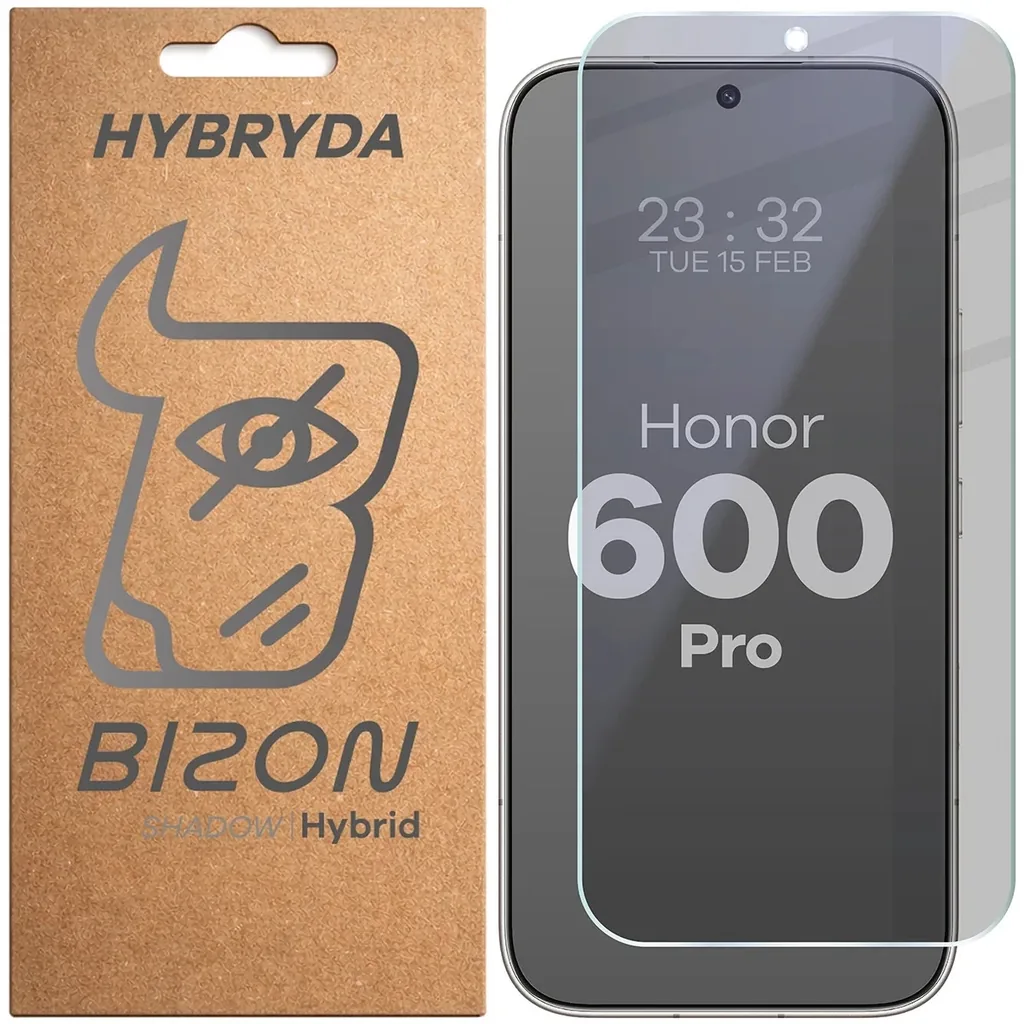 Ochranné sklo Bizon Hybrid Shadow Honor 600 Pro 5G, matte