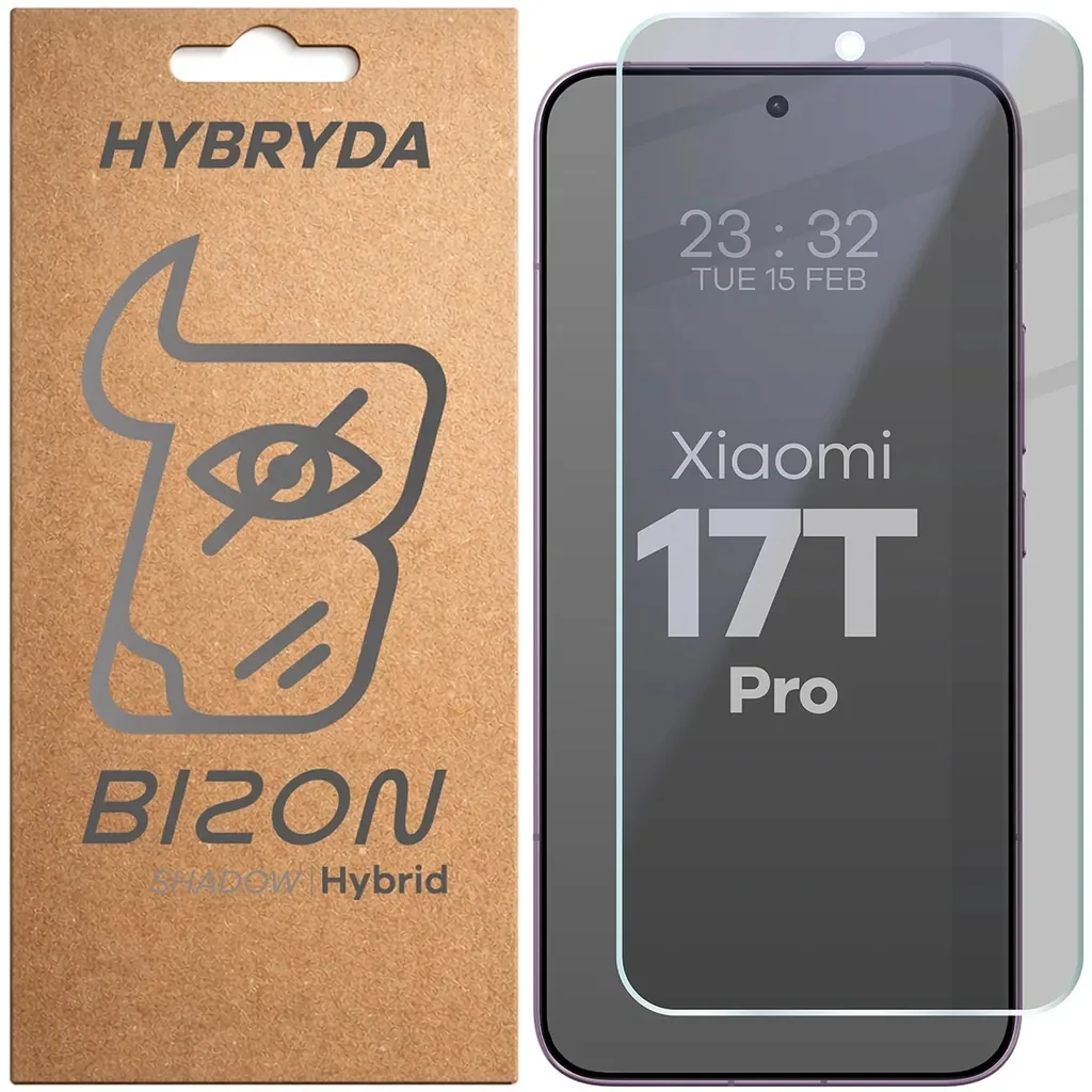 Ochranné sklo Bizon Hybrid Shadow Xiaomi 17T Pro, matte