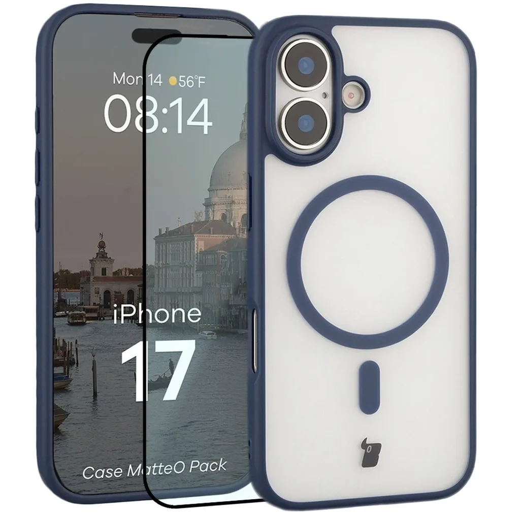 Kryt Bizon MatteO Magnetic Pack Apple iPhone 17 smoky blue