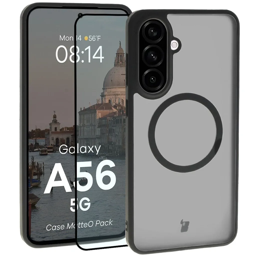 Kryt Bizon MatteO Magnetic Pack Samsung Galaxy A56 5G smoky black