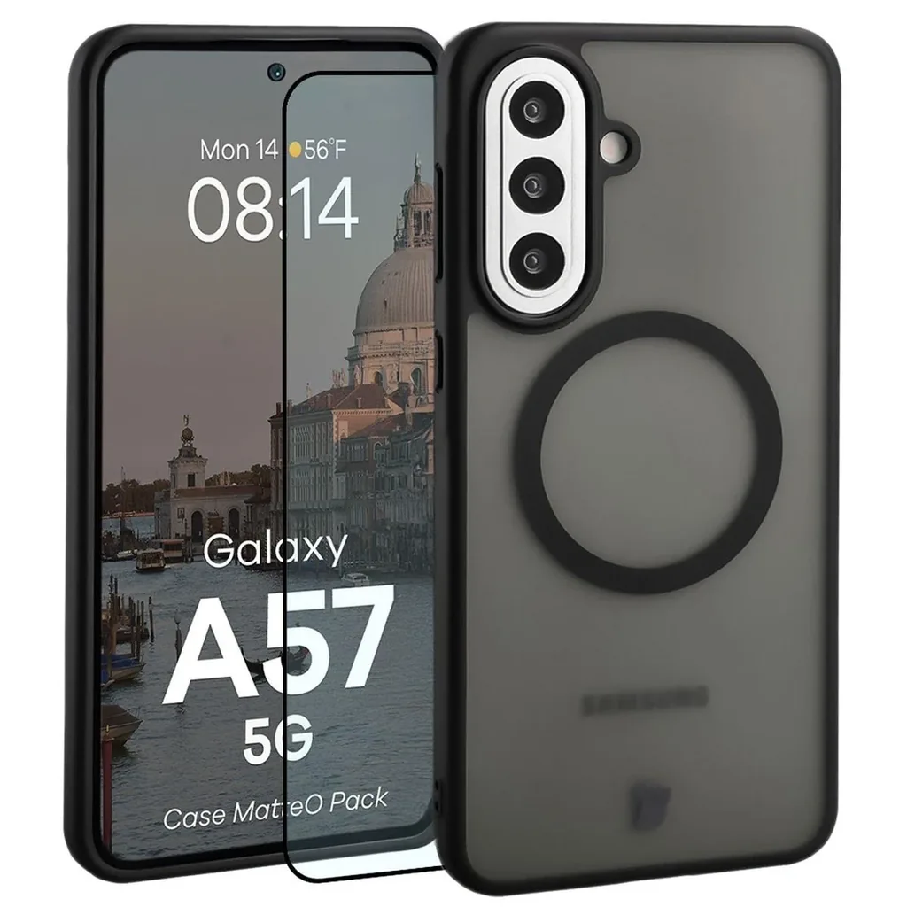 Kryt Bizon MatteO Magnetic Pack Samsung Galaxy A57 5G smoky black