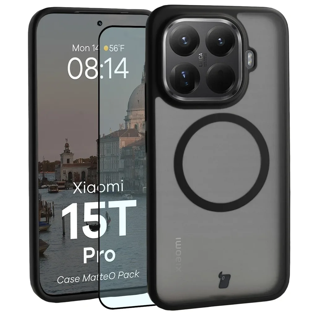 Kryt Bizon MatteO Magnetic Pack Xiaomi 15T Pro, smoky black