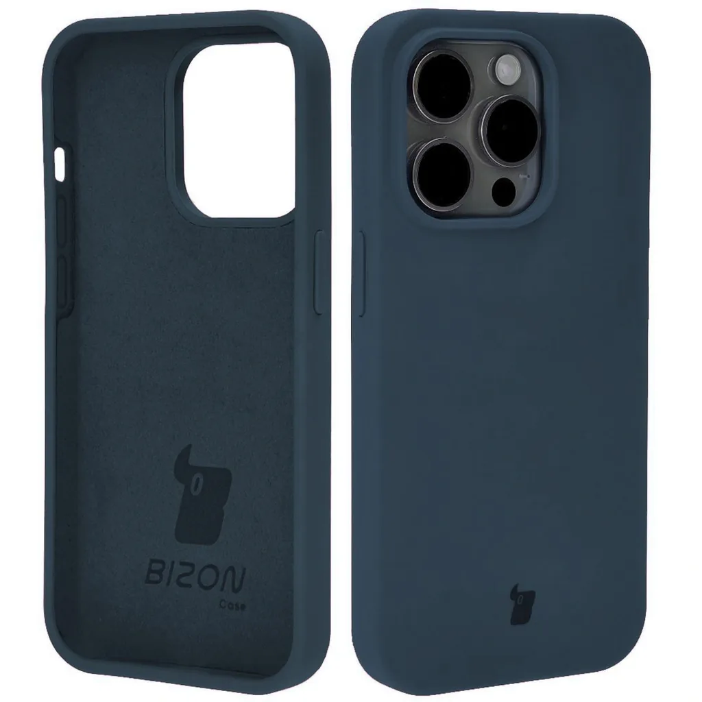 Kryt Bizon Soft Case Apple iPhone 14 Pro dark blue
