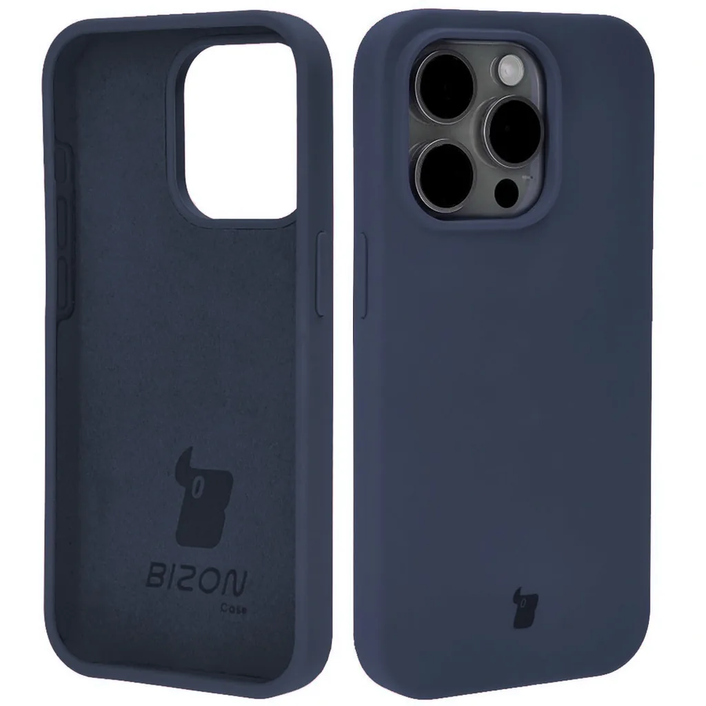 Kryt Bizon Soft Case Apple iPhone 15 Pro dark blue
