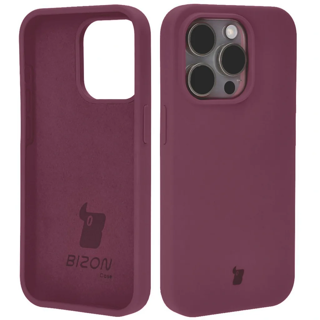 Kryt Bizon Soft Case Apple iPhone 15 Pro dark purple