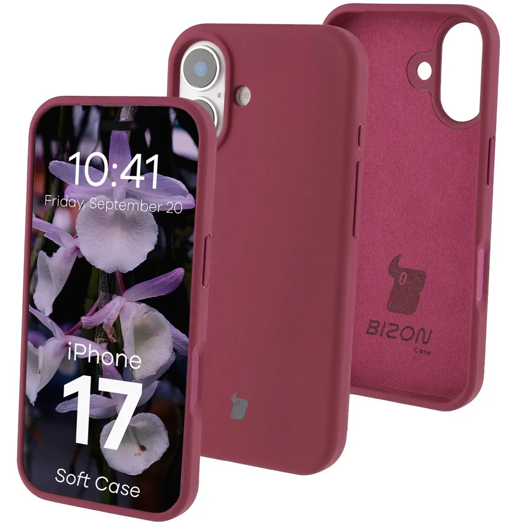Kryt Bizon Soft Case Apple iPhone 17 dark purple