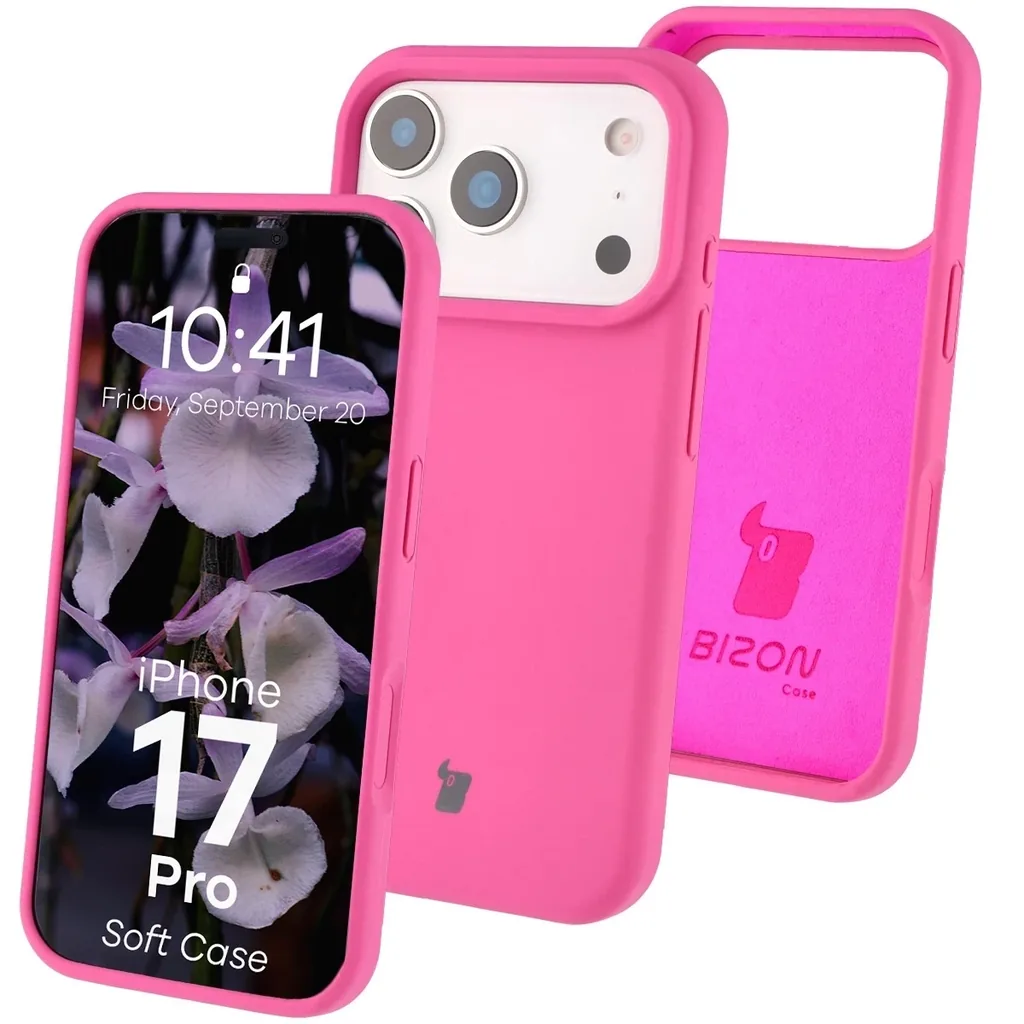Kryt Bizon Soft Case Apple iPhone 17 Pro fuchsia
