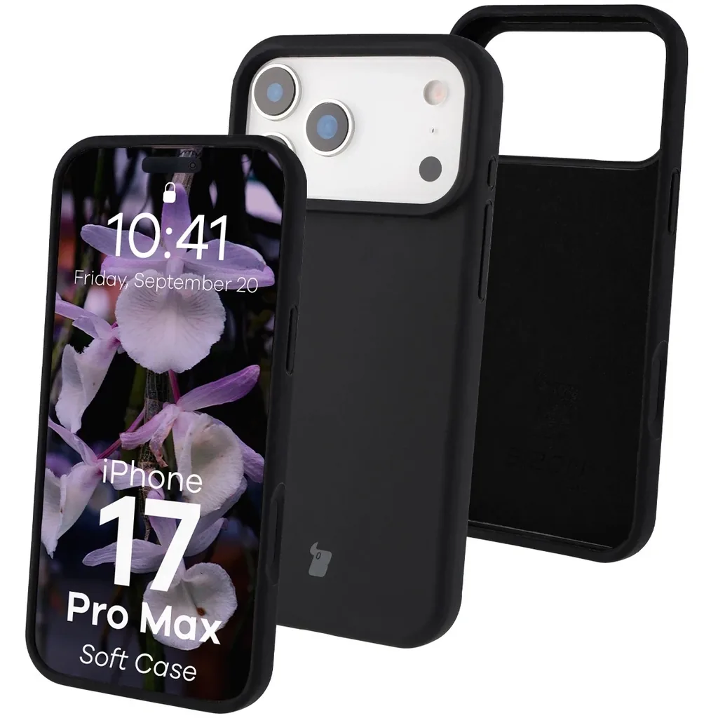 Kryt Bizon Soft Case Apple iPhone 17 Pro Max black