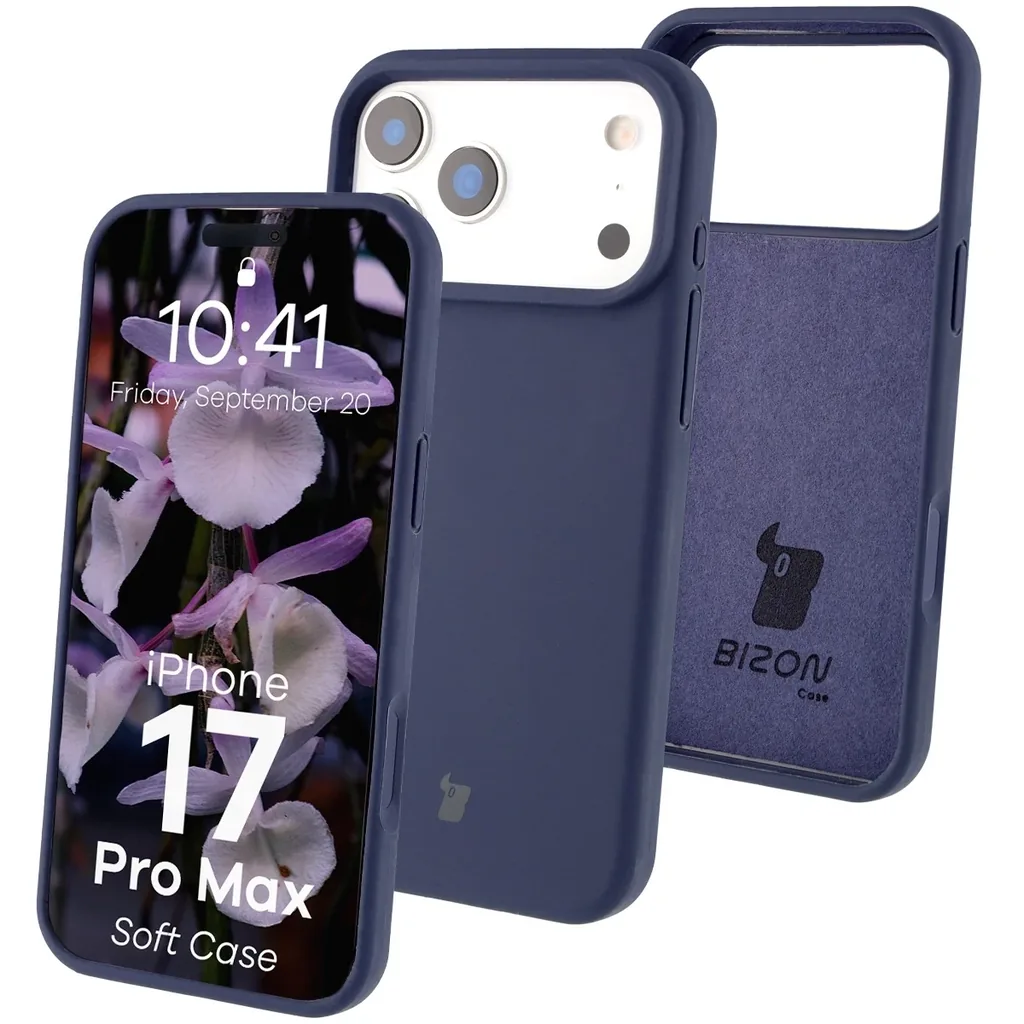 Kryt Bizon Soft Case Apple iPhone 17 Pro Max dark blue