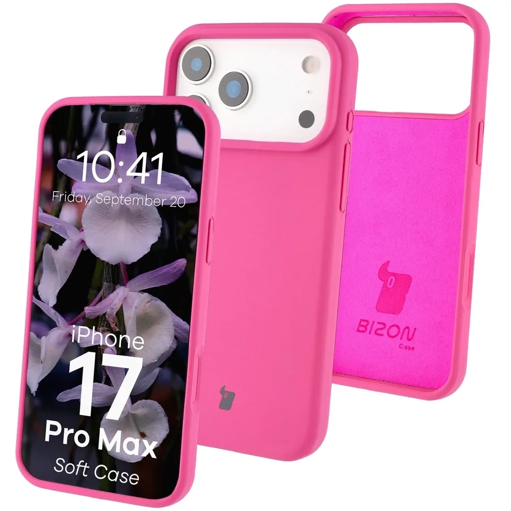 Kryt Bizon Soft Case Apple iPhone 17 Pro Max fuchsia