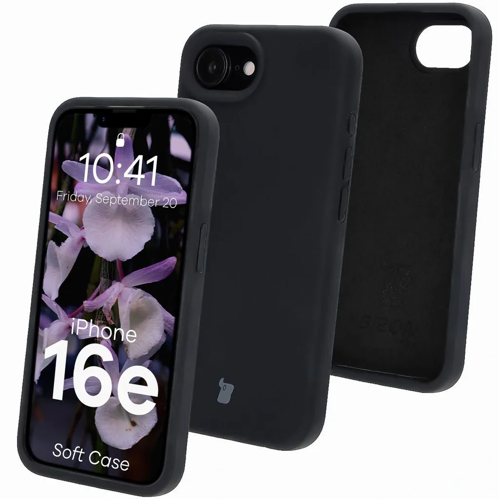 Kryt Bizon Soft Case Apple iPhone 17e / 16e black