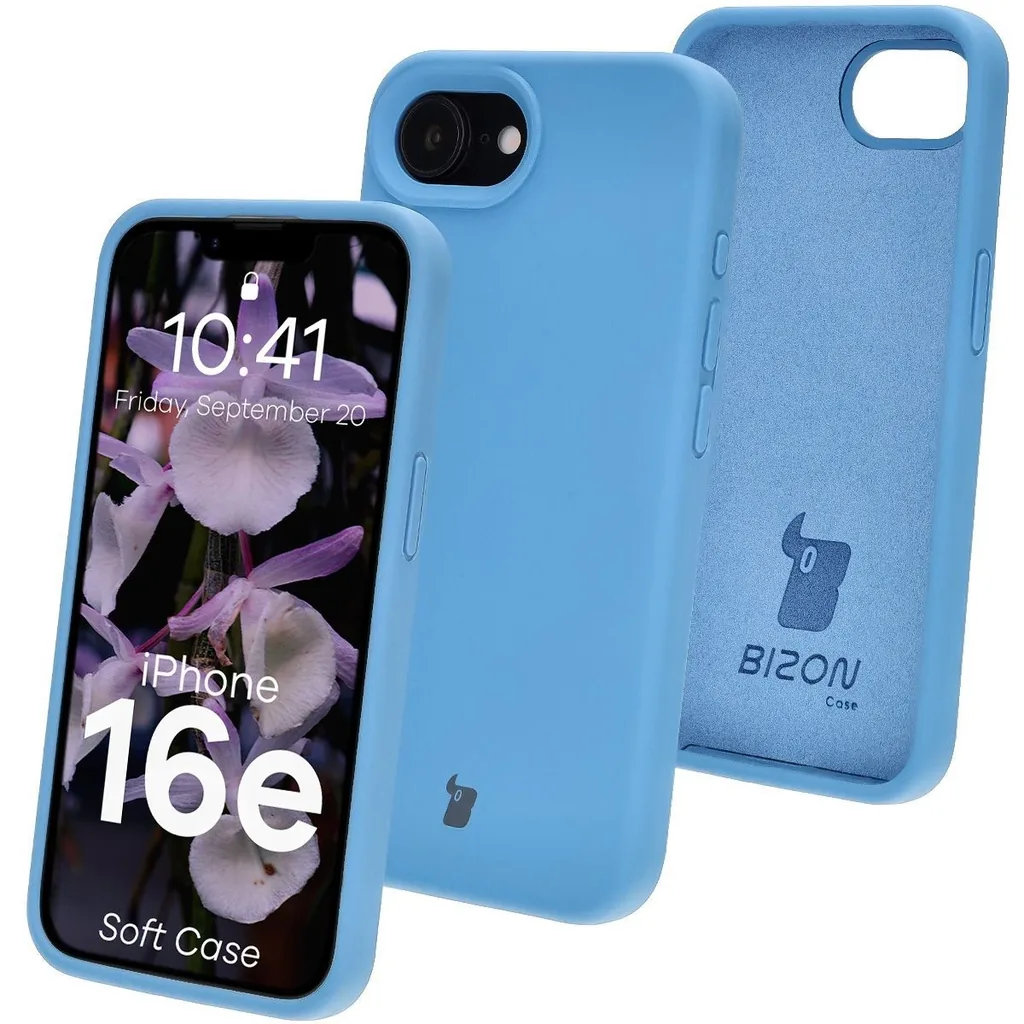 Kryt Bizon Soft Case Apple iPhone 17e / 16e blue