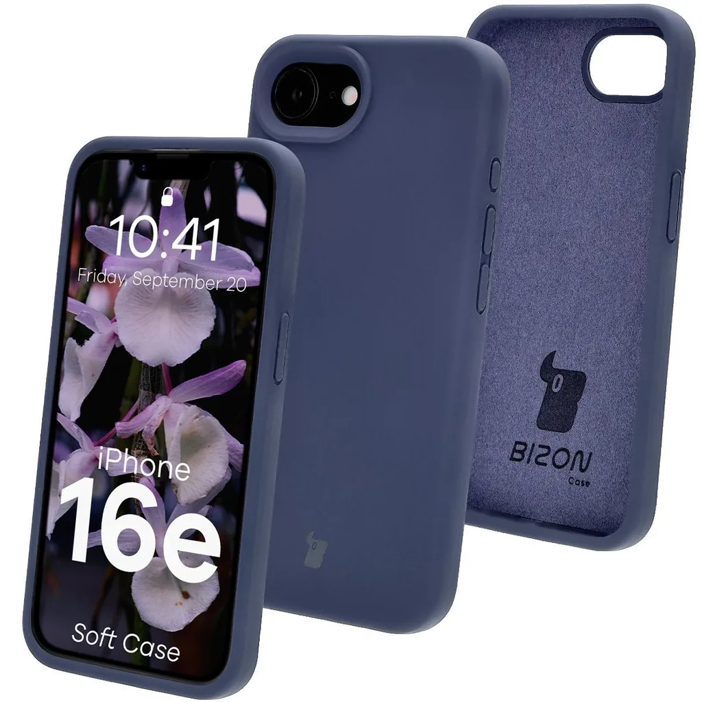 Kryt Bizon Soft Case Apple iPhone 17e / 16e dark blue