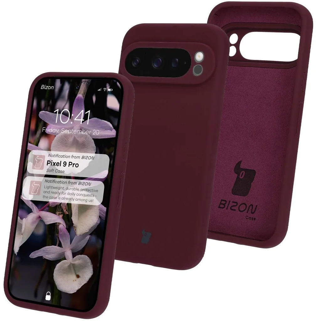 Kryt Bizon Soft Case Google Pixel 9 Pro dark purple