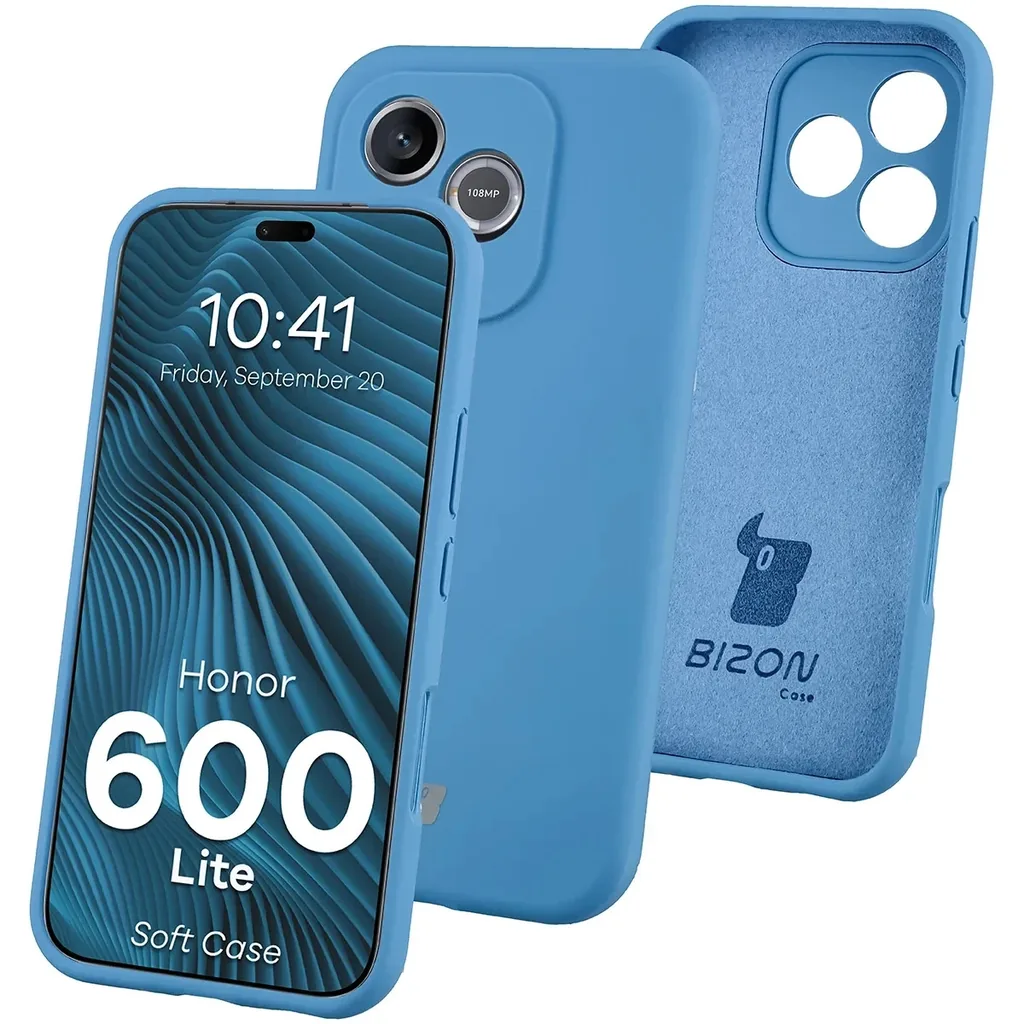 Kryt Bizon Soft Case Honor 600 Lite 5G, blue