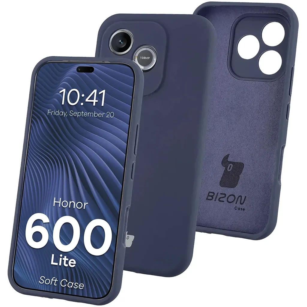 Kryt Bizon Soft Case Honor 600 Lite 5G, dark blue