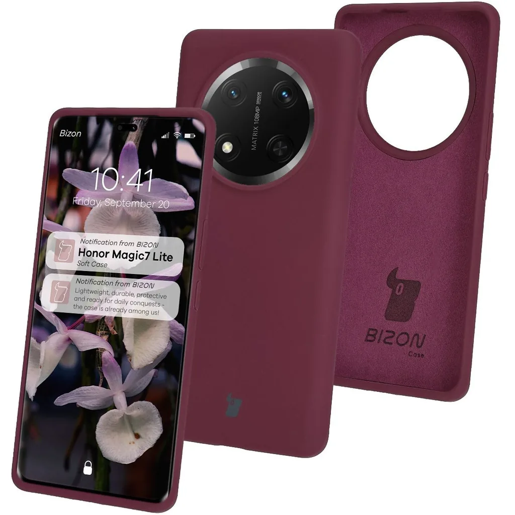 Kryt Bizon Soft Case Honor Magic7 Lite dark purple