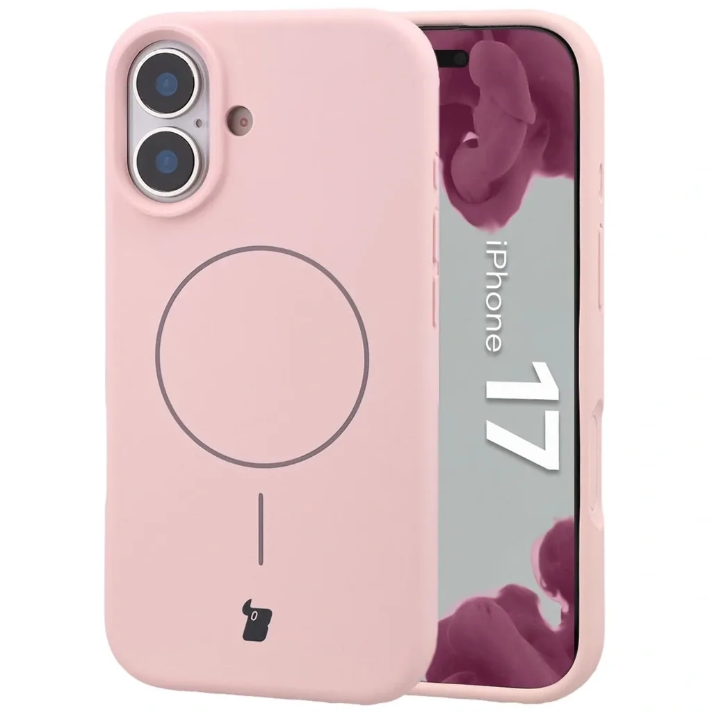 Kryt Bizon Soft Case Magnetic Apple iPhone 17 light pink