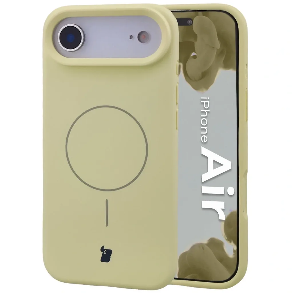 Kryt Bizon Soft Case Magnetic Apple iPhone Air light yellow