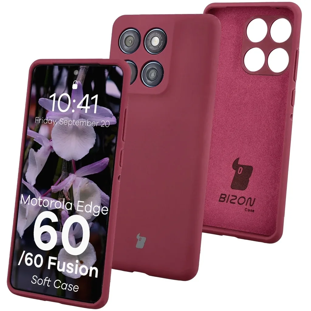 Kryt Bizon Soft Case Motorola Edge 60 Fusion / 60 dark purple