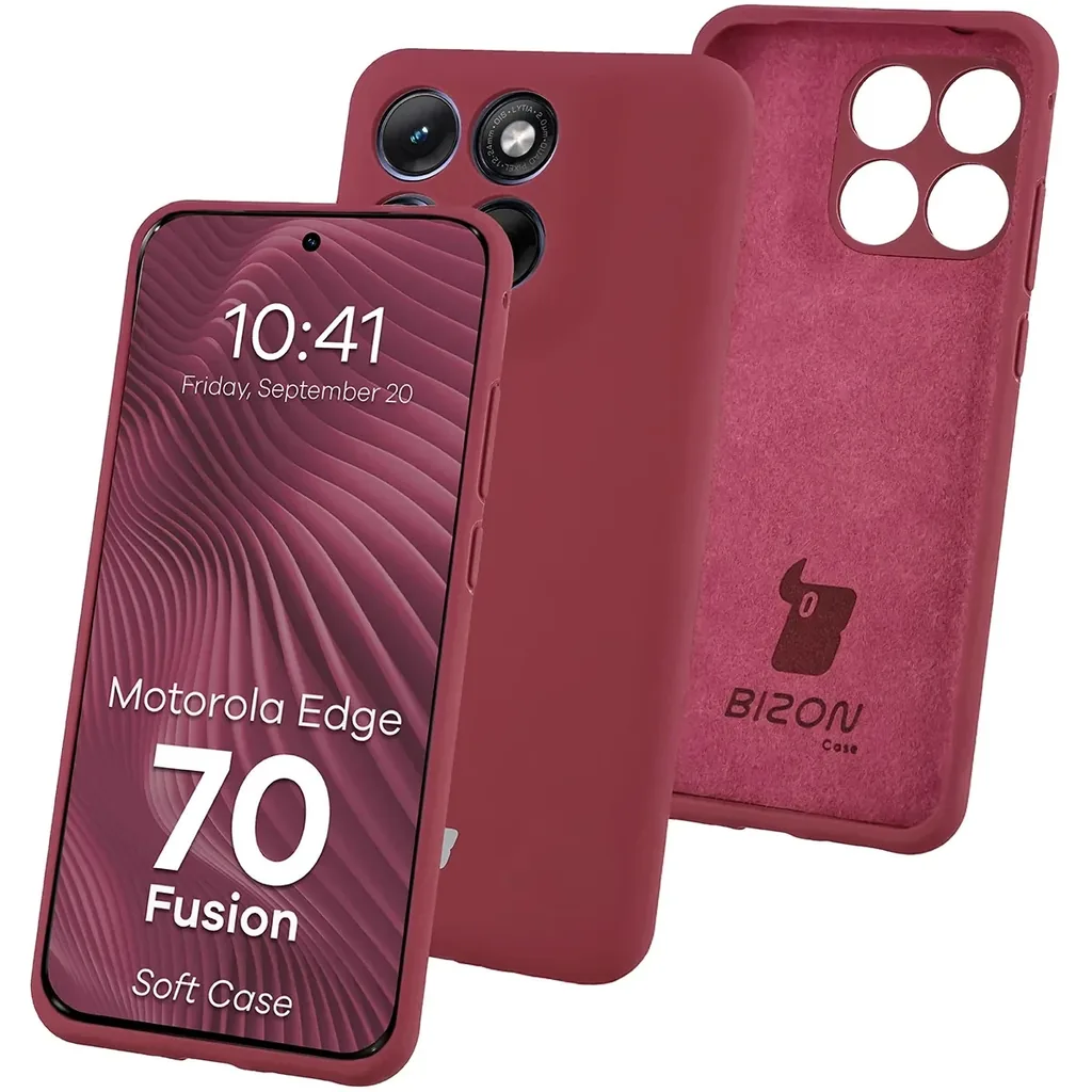 Kryt Bizon Soft Case Motorola Edge 70 Fusion, dark purple