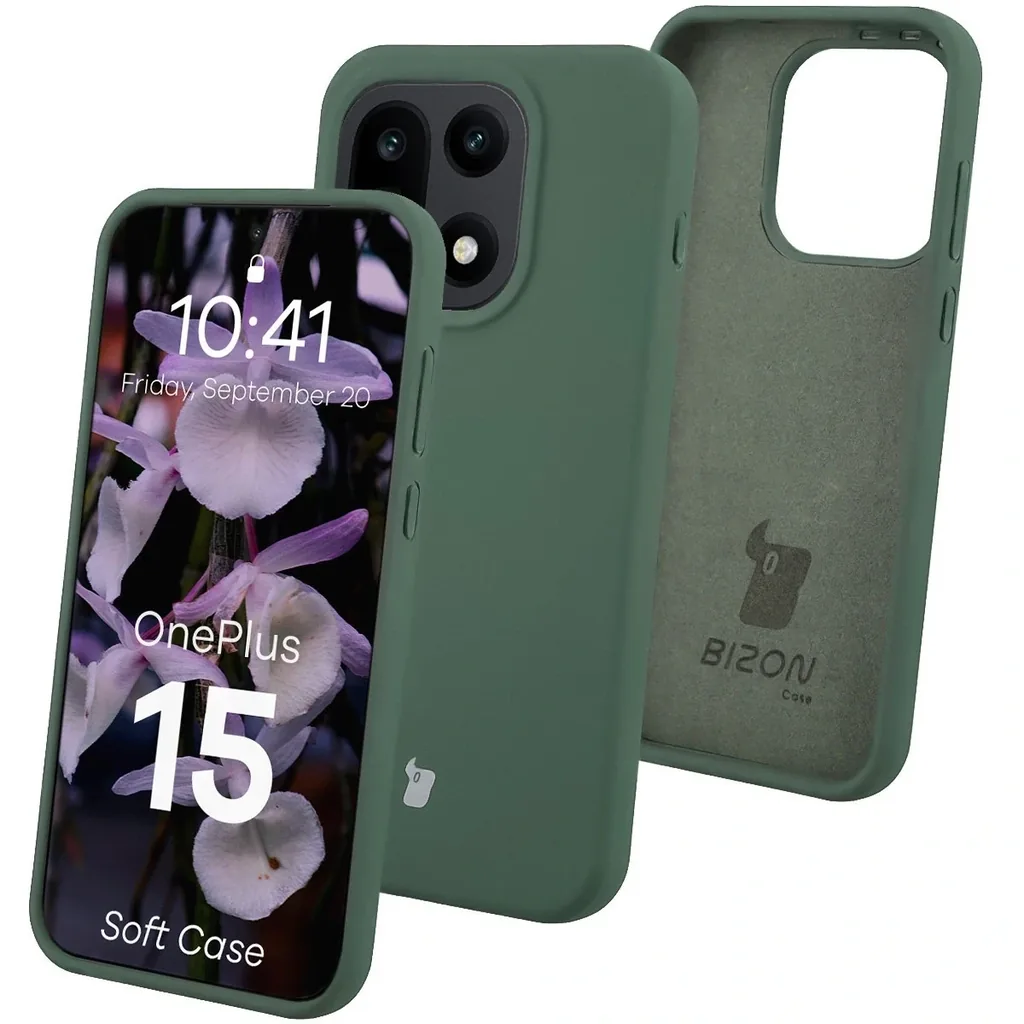 Kryt Bizon Soft Case OnePlus 15 dark green