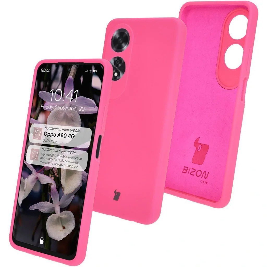 Kryt Bizon Soft Case Oppo A60 4G neon pink