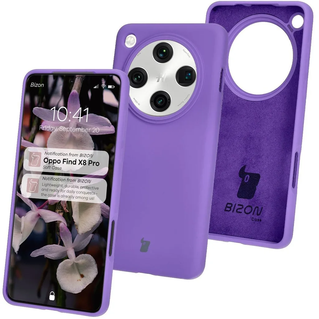 Kryt Bizon Soft Case Oppo Find X8 Pro purple