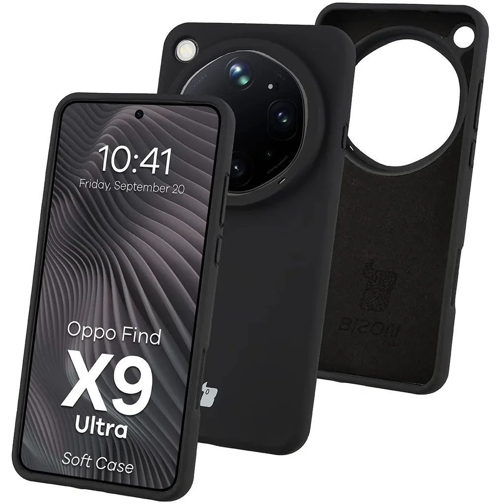 Kryt Bizon Soft Case Oppo Find X9 Ultra, black