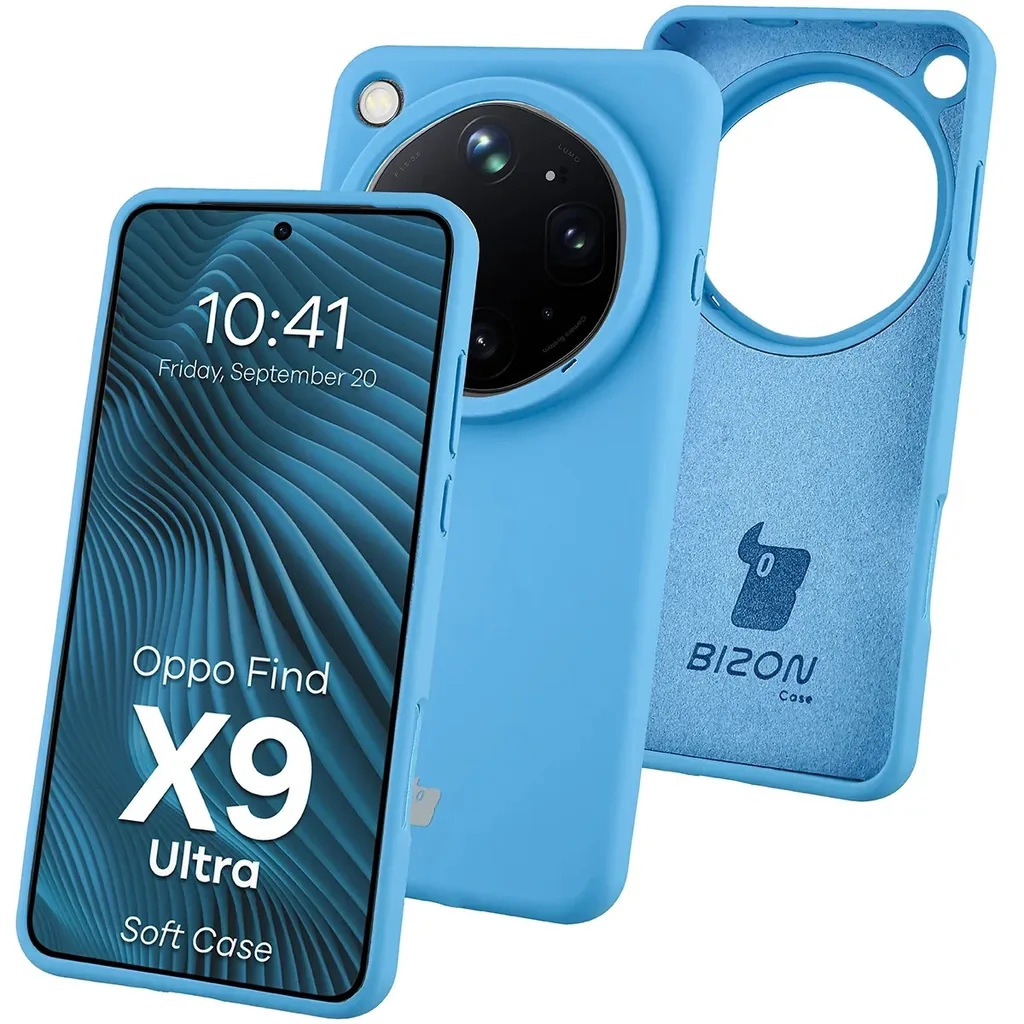 Kryt Bizon Soft Case Oppo Find X9 Ultra, blue