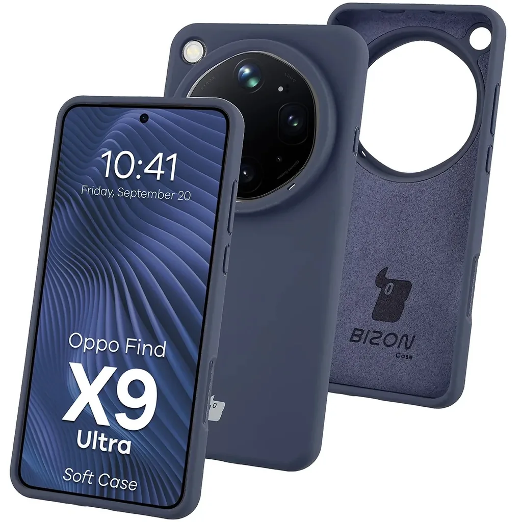 Kryt Bizon Soft Case Oppo Find X9 Ultra, dark blue