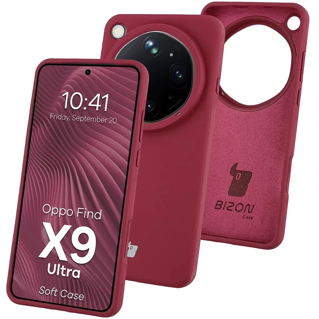 Kryt Bizon Soft Case Oppo Find X9 Ultra, dark purple
