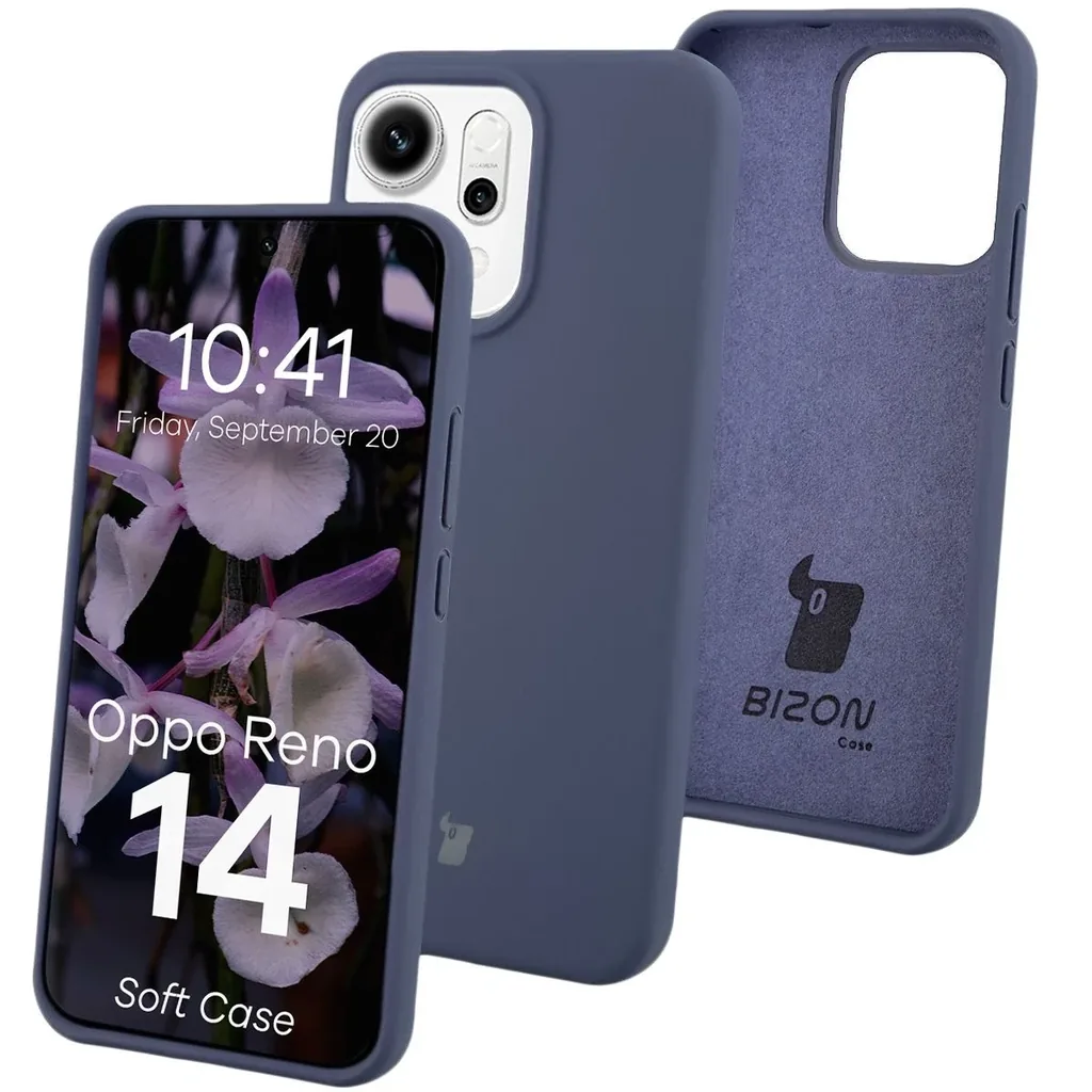 Kryt Bizon Soft Case Oppo Reno 14 dark blue