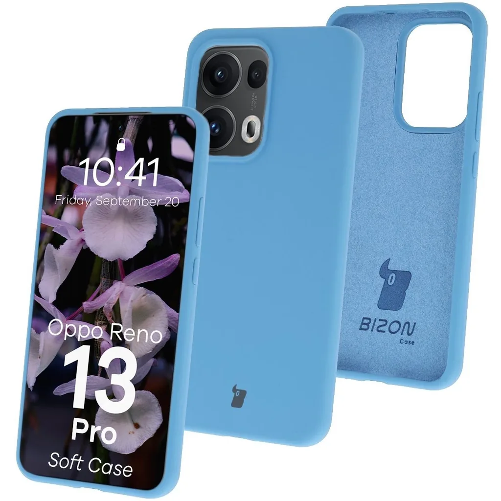 Kryt Bizon Soft Case Oppo Reno13 Pro blue