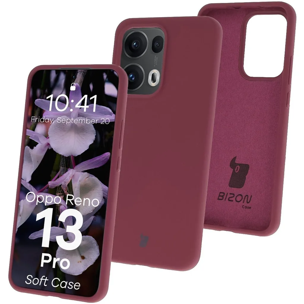 Kryt Bizon Soft Case Oppo Reno13 Pro dark purple