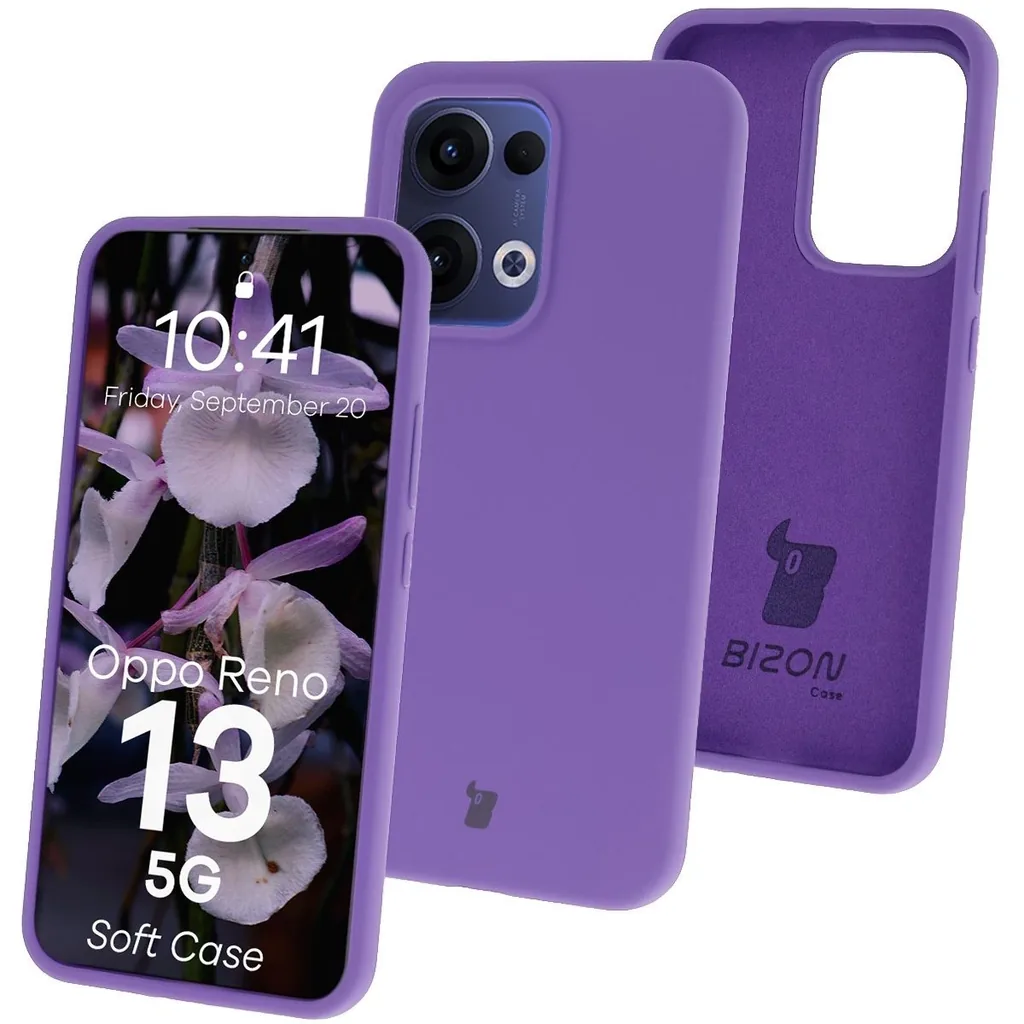 Kryt Bizon Soft Case Oppo Reno13 purple