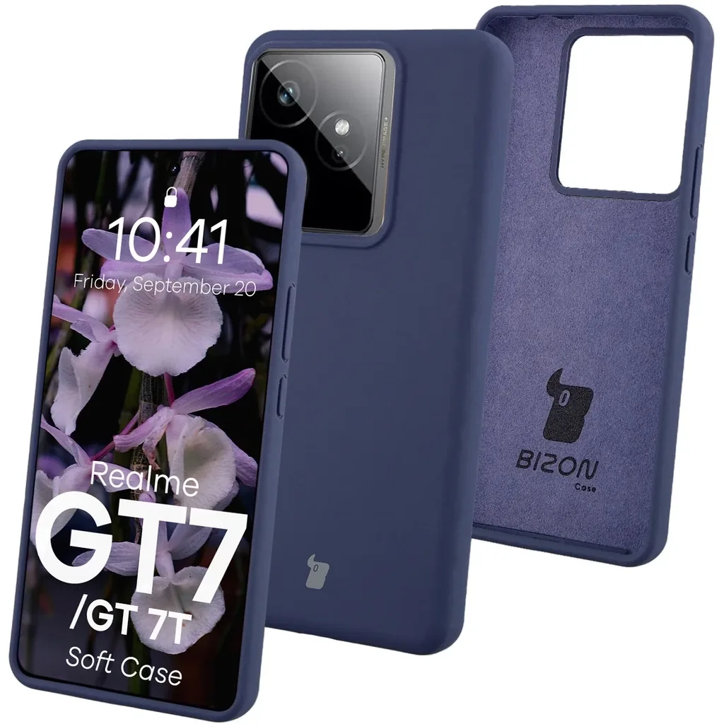 Kryt Bizon Soft Case Realme GT 7 / 7T dark blue