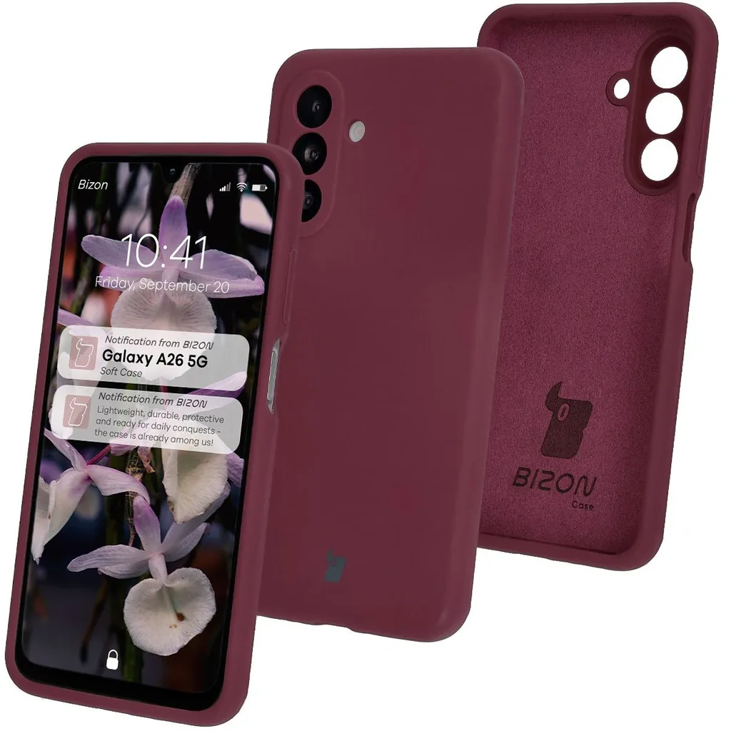 Kryt Bizon Soft Case Samsung Galaxy A26 5G dark purple