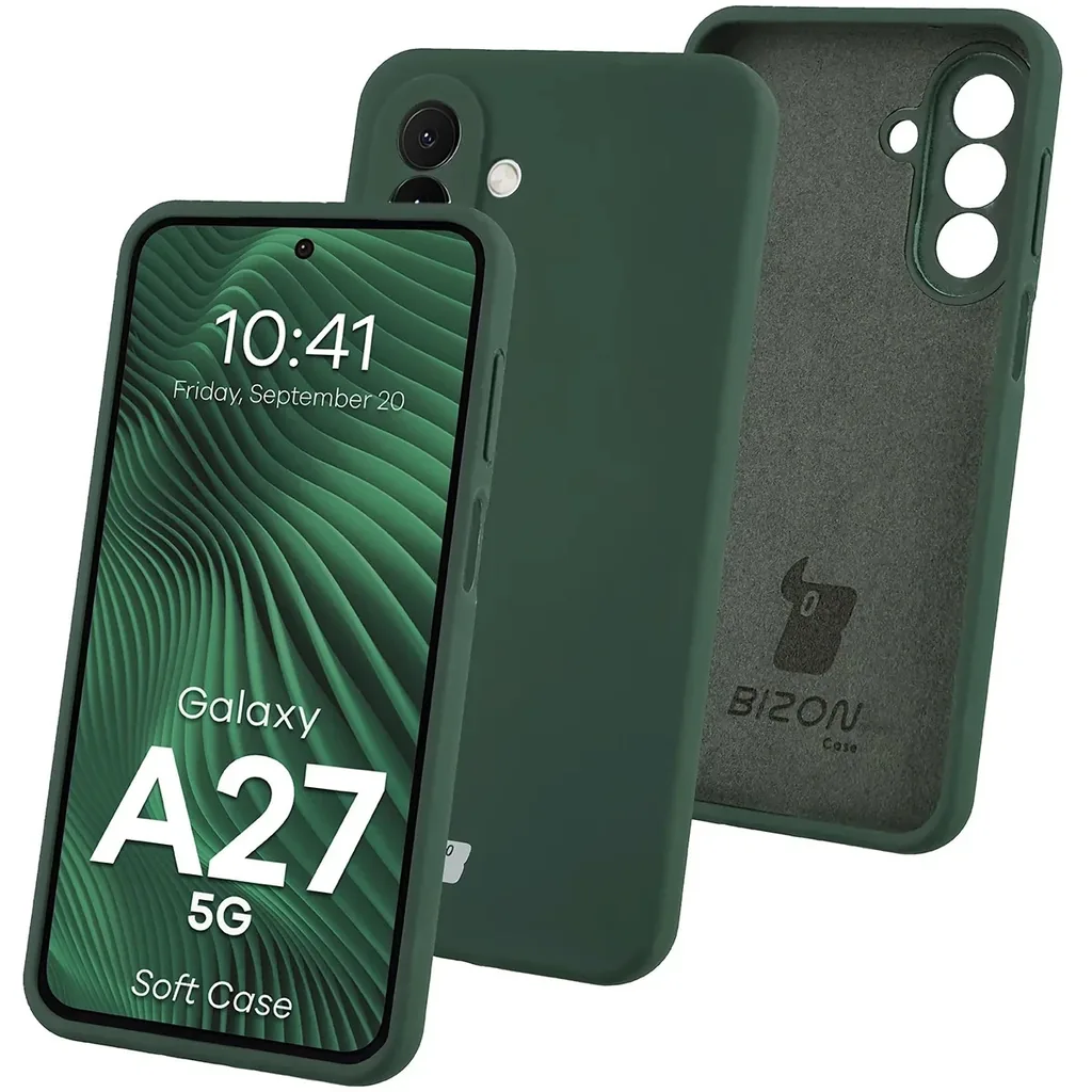 Kryt Bizon Soft Case Samsung Galaxy A27 5G, dark green