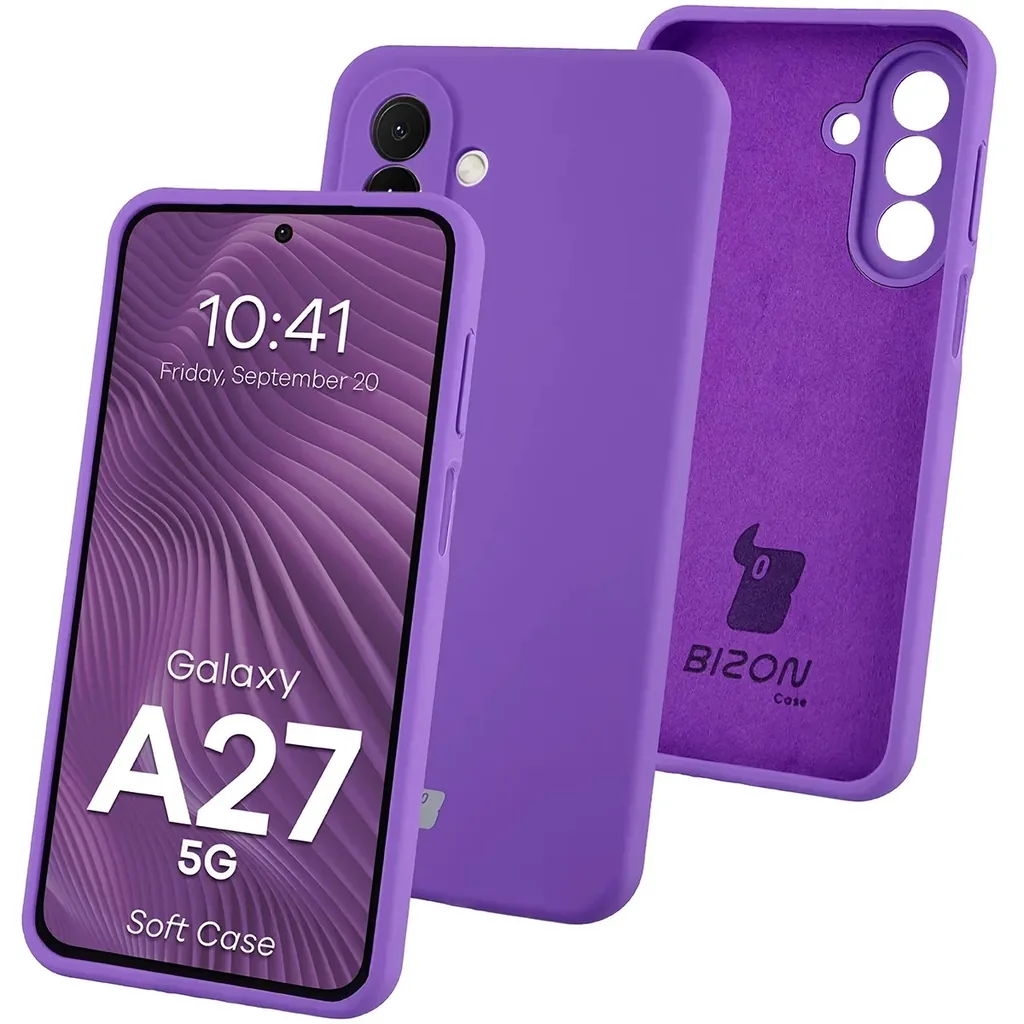 Kryt Bizon Soft Case Samsung Galaxy A27 5G, purple