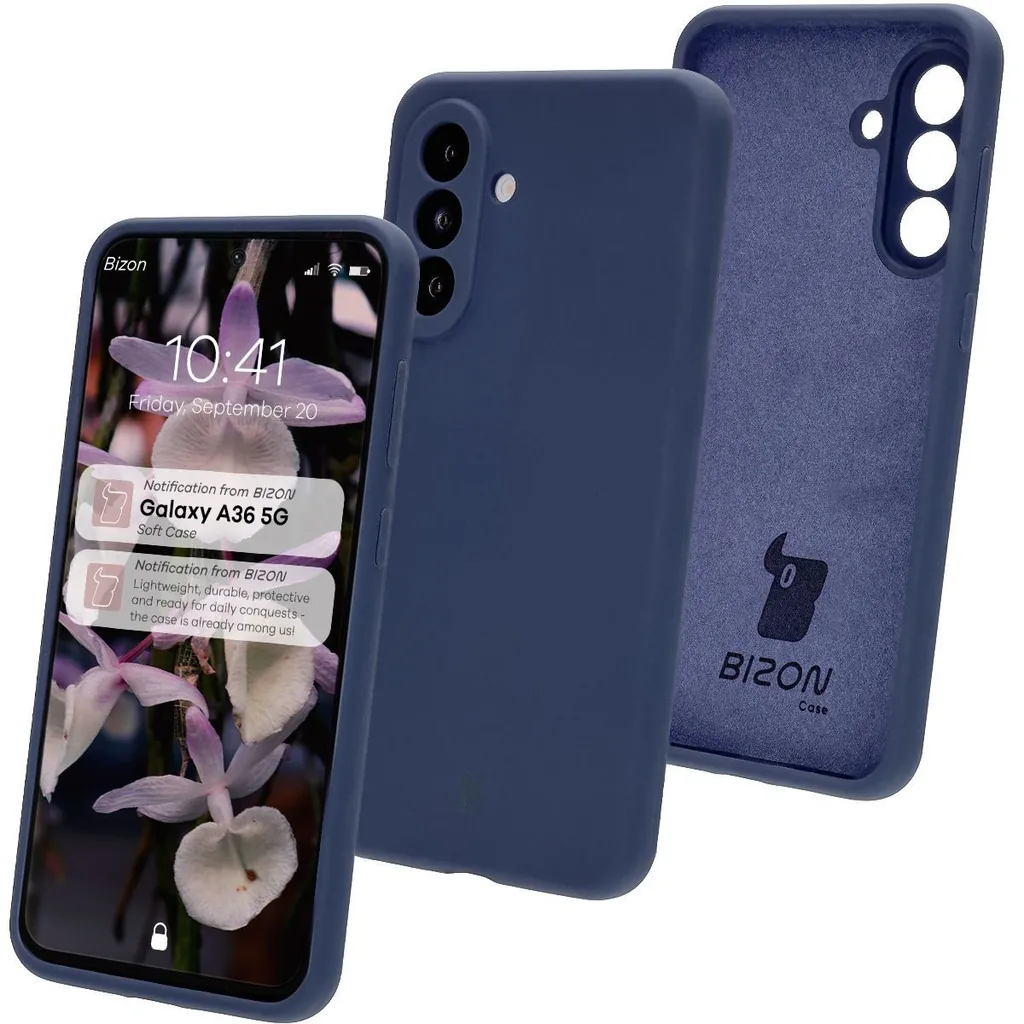 Kryt Bizon Soft Case Samsung Galaxy A36 5G dark blue