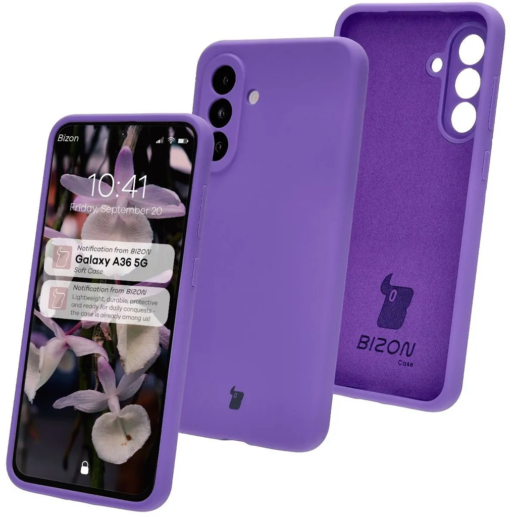 Kryt Bizon Soft Case Samsung Galaxy A36 5G purple