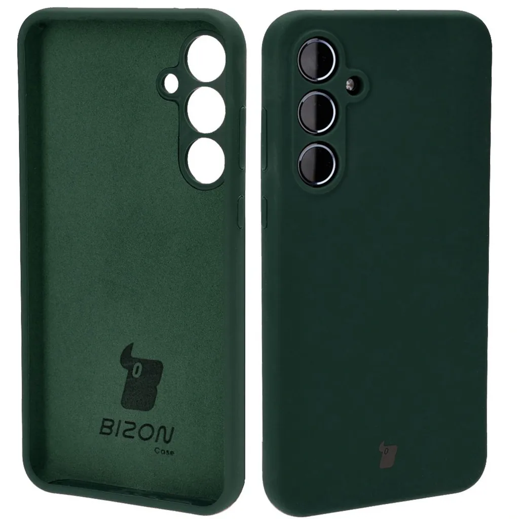Kryt Bizon Soft Case Samsung Galaxy A55 5G dark green