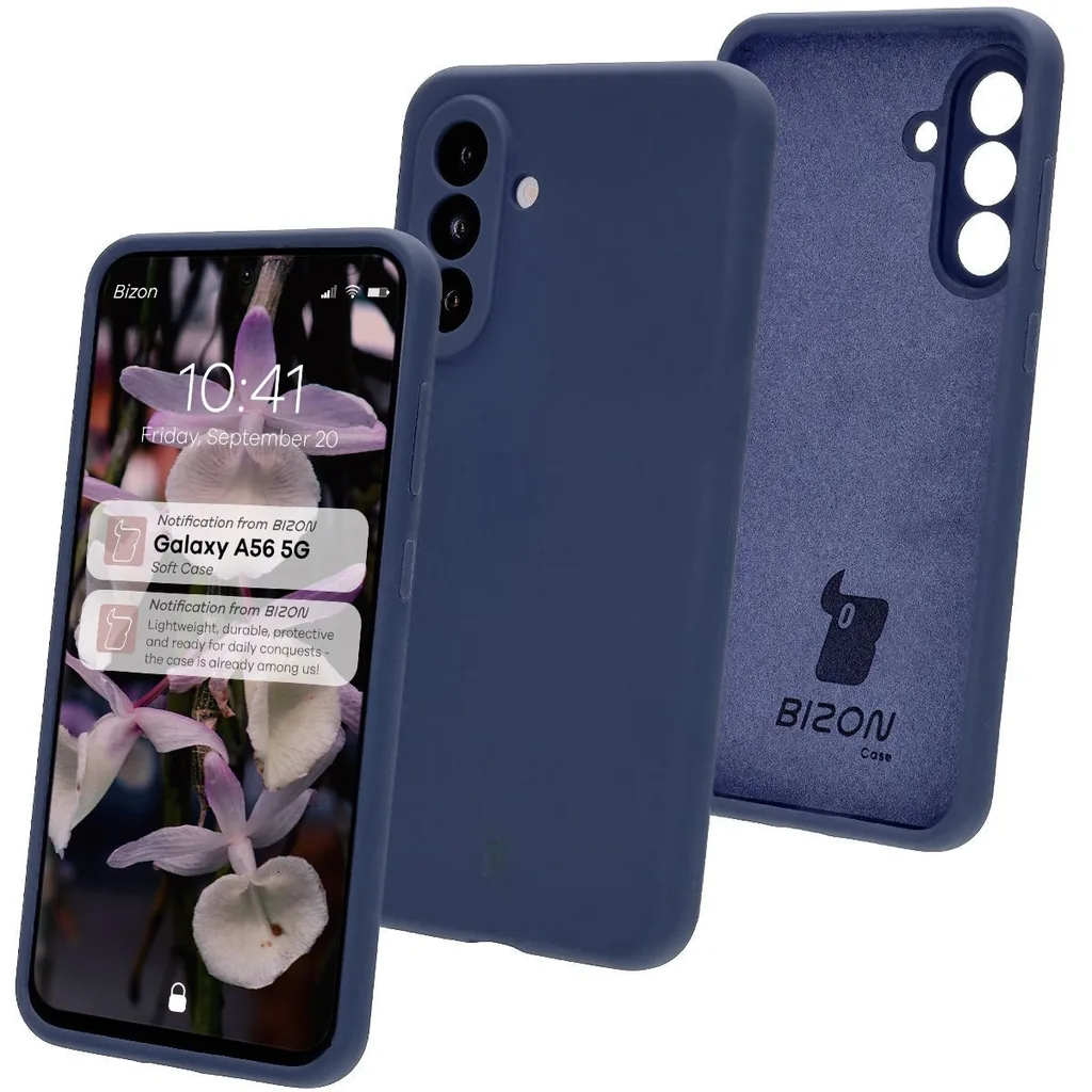 Kryt Bizon Soft Case Samsung Galaxy A56 5G dark blue