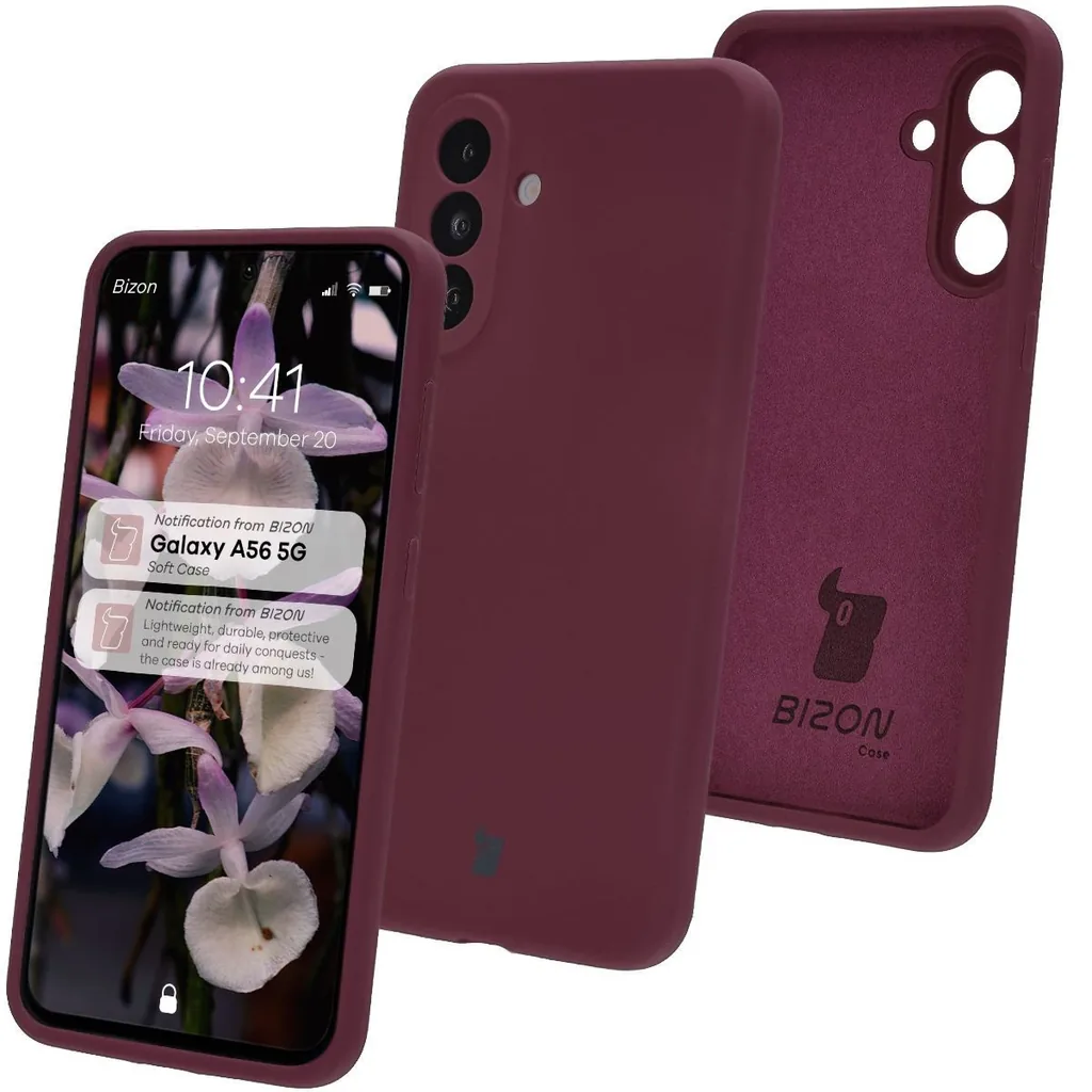 Kryt Bizon Soft Case Samsung Galaxy A56 5G dark purple